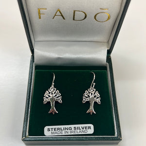 Sterling Silver tree of life earrings D5006