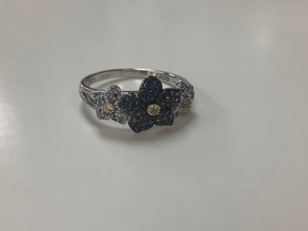 Sterling Silver Forget me not ring R5049