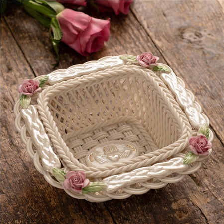 Belleek Classic Claddagh Friendship Basket 4639