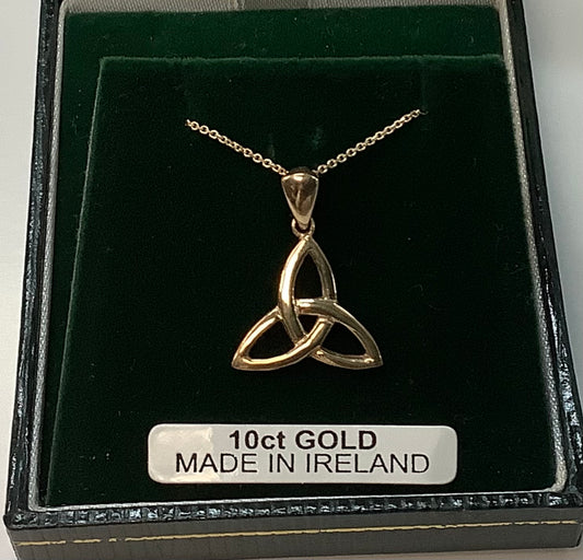 10K Gold Trinity Pendant