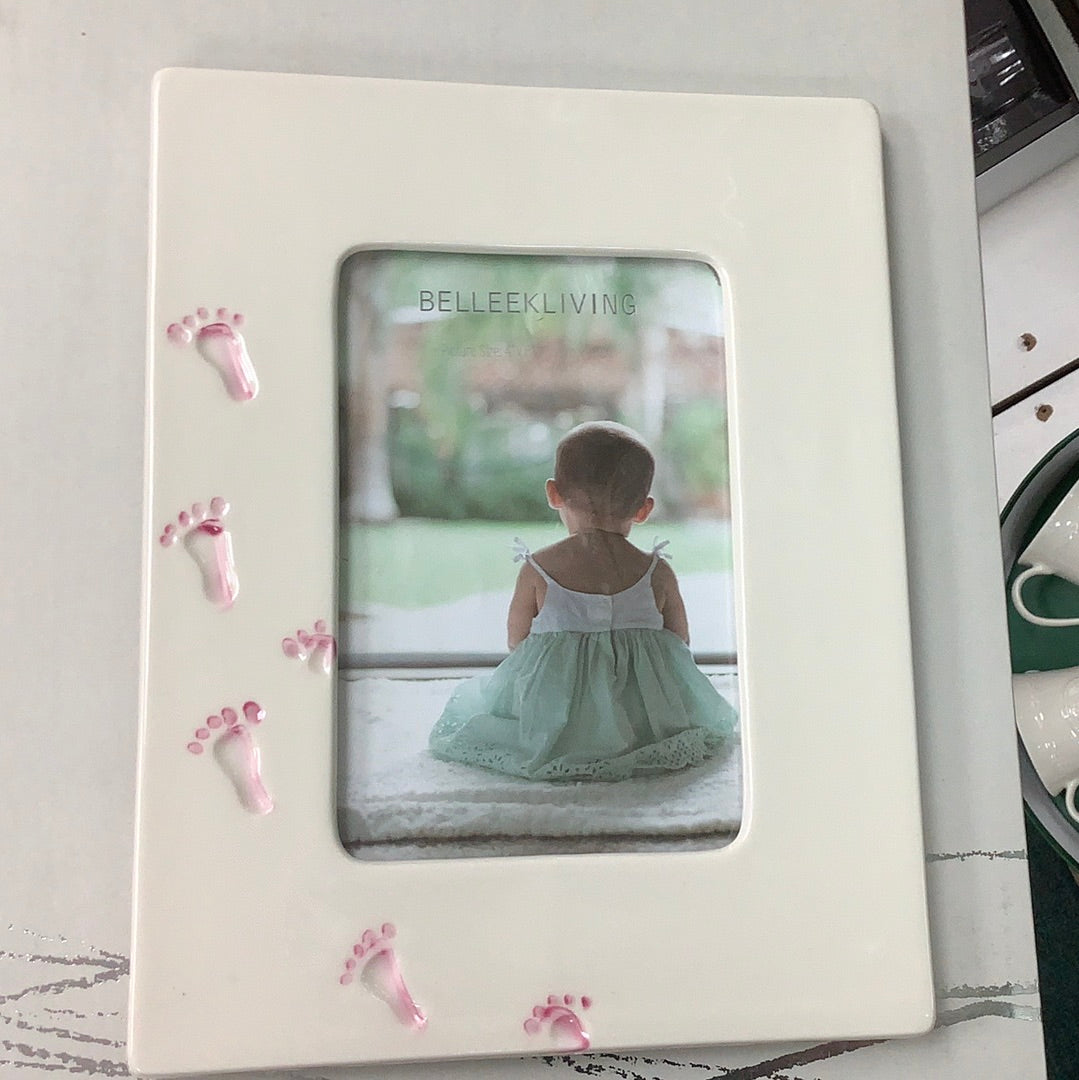 PINK BELLEEK LIVING  PRECIOUS MEMORIES 6X4 FRAME 70741 70742