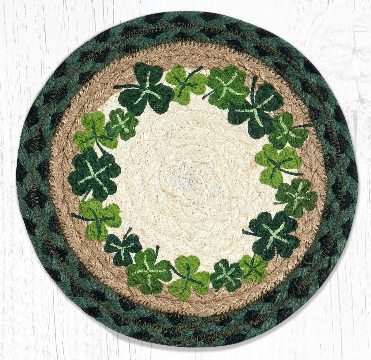 10” Round Braided Trivet by Earth Rugs