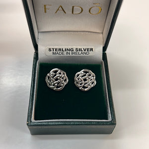 Sterling silver Celtic knot studs E109