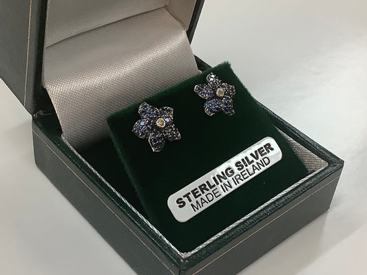 Sterling Silver Forget Me Not Earrings R5049E