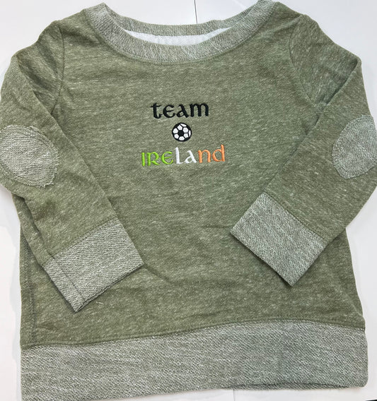 Toddler Crew neck sweater embroidered Team Ireland