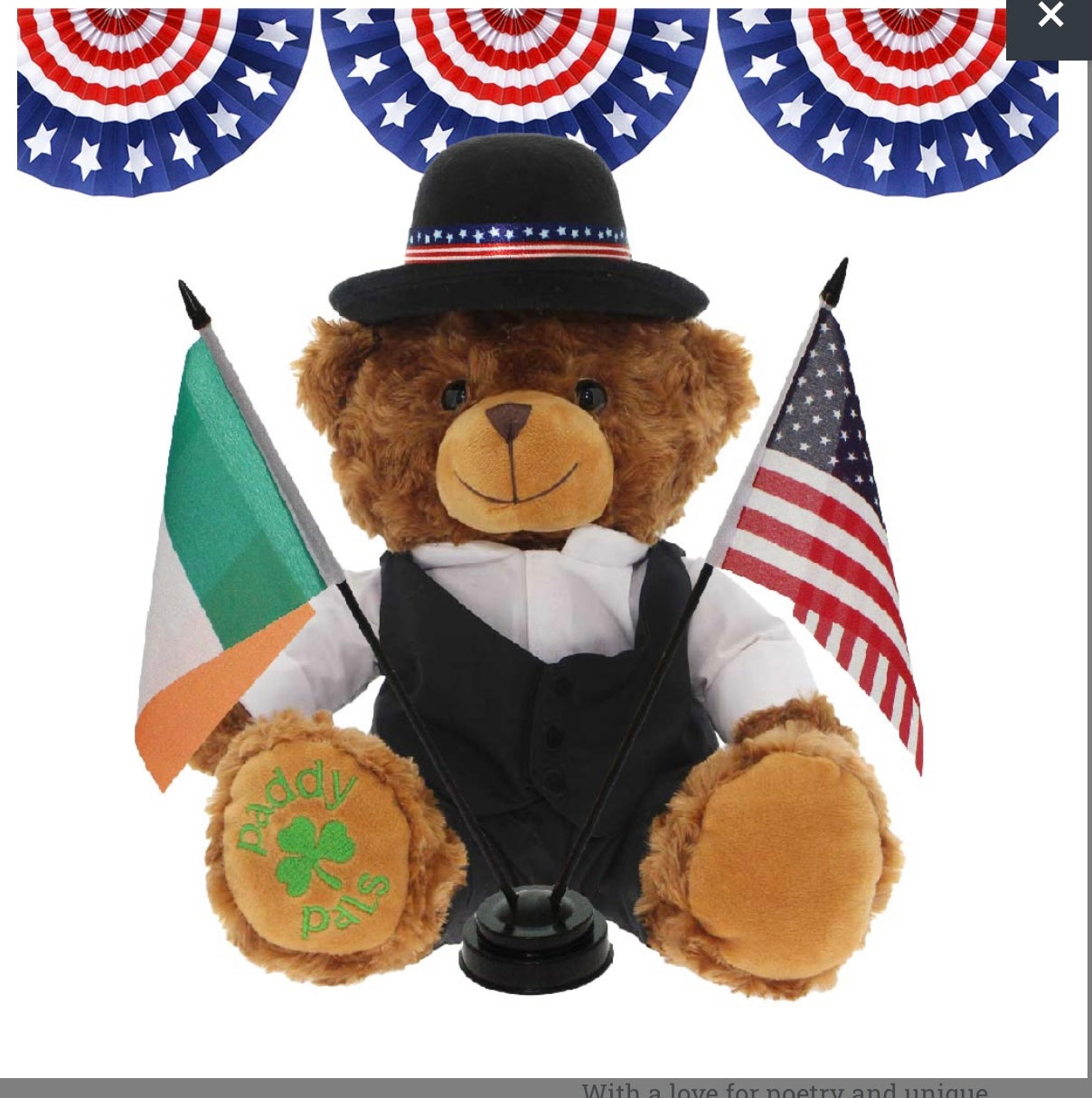 *Limited Edition* James 4th of July bear