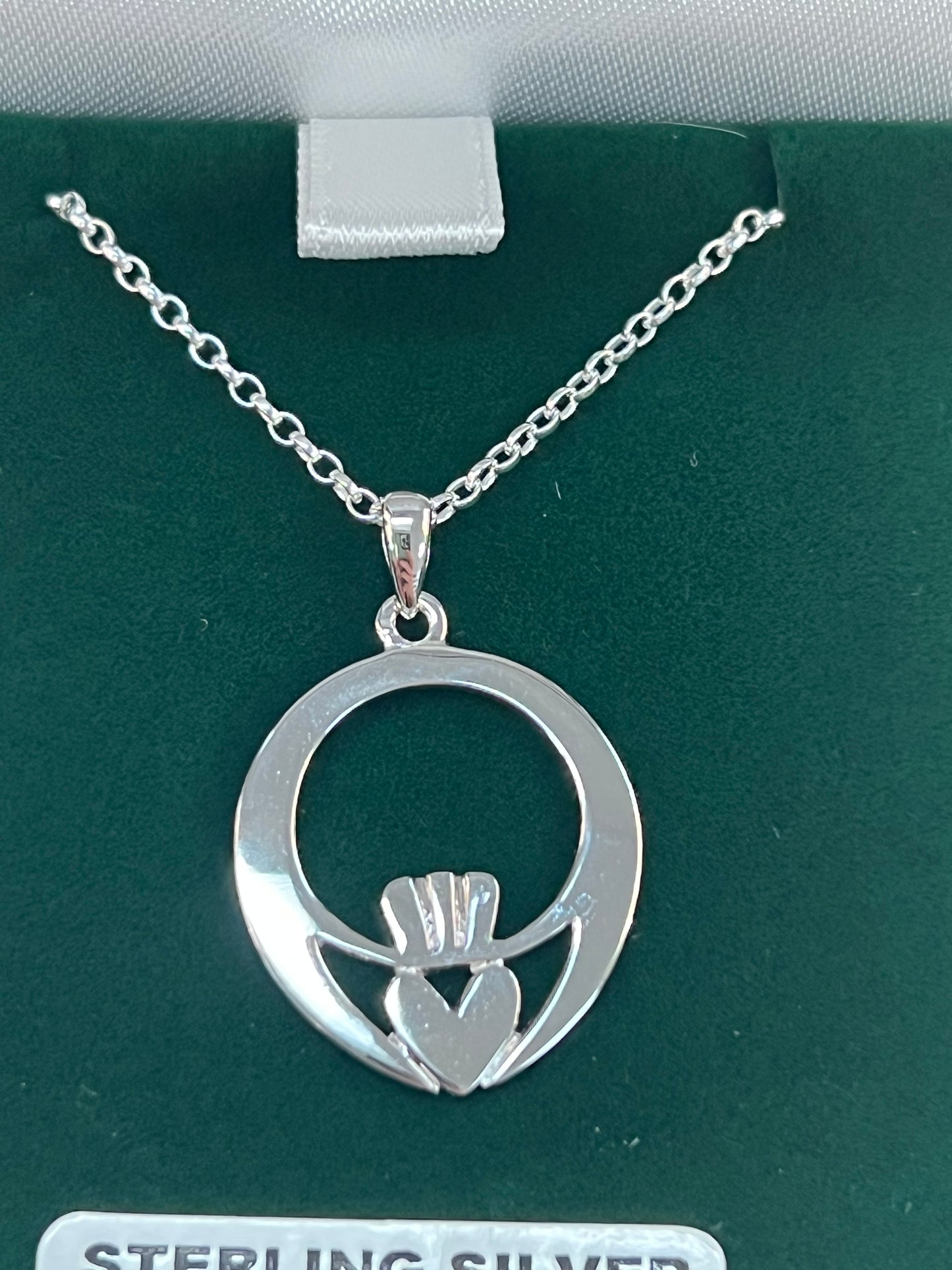 Sterling Silver Ogham Claddagh P2032