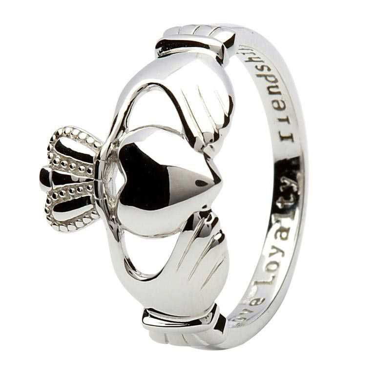 Claddagh, Love, Loyalty, Friendship Silver Ring #Item Code: SL1