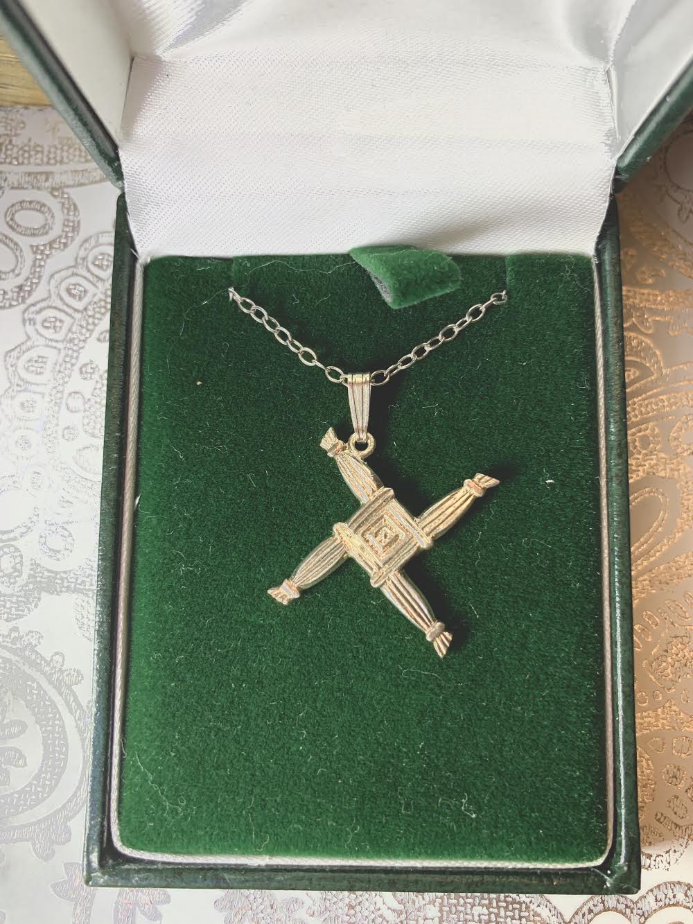 Sterling Silver St. Brigid's Cross (Double-Sided)