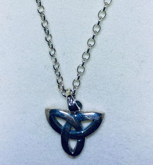 Sterling Silver Trinity Knot Necklace