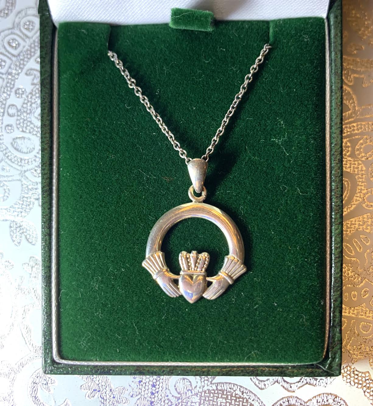 Sterling Silver Claddagh Necklace