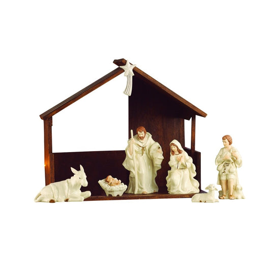 BELLEEK LIVING NATIVITY SET/ SCENE