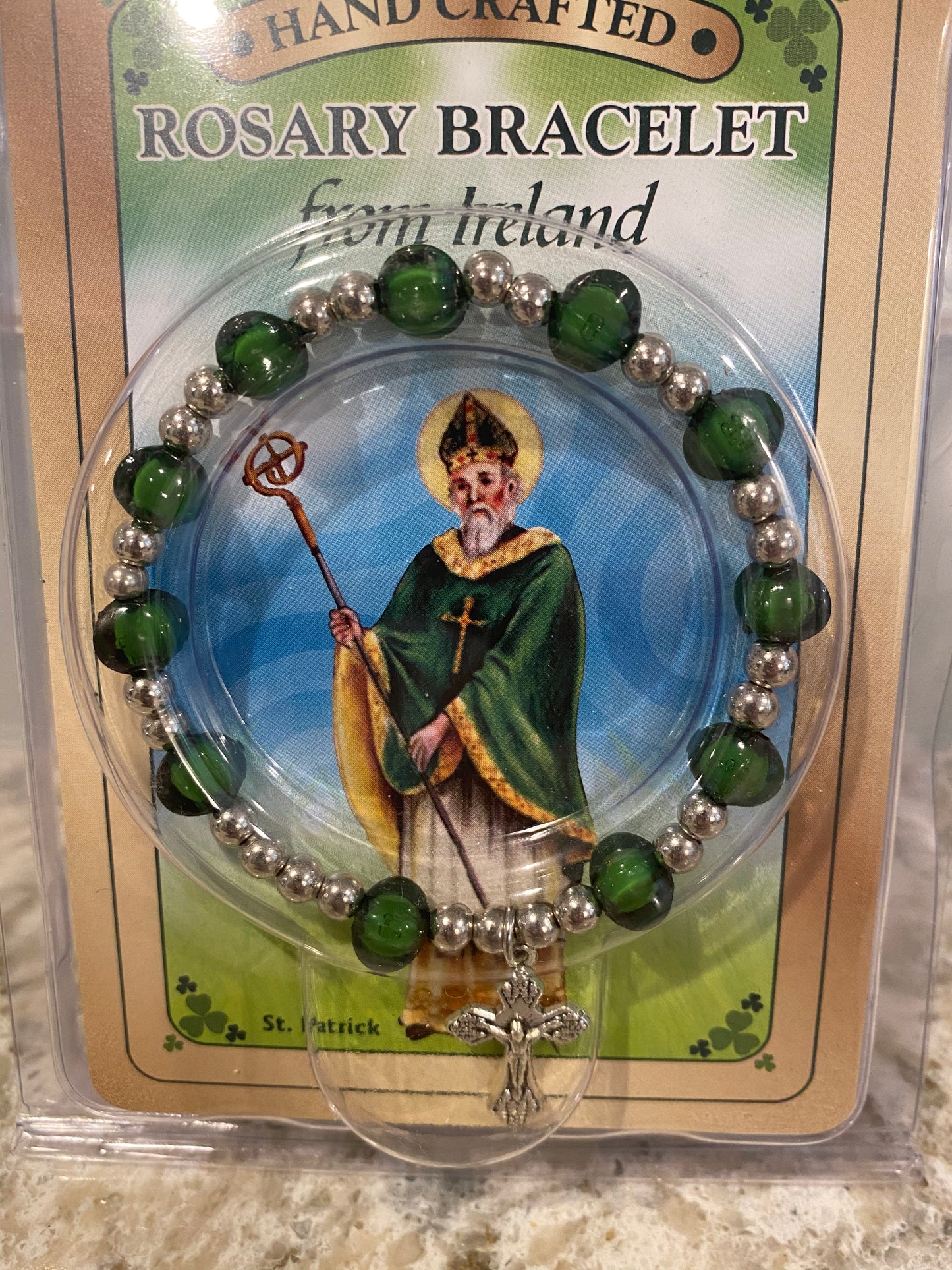 Green Rosary bracelet from Ireland