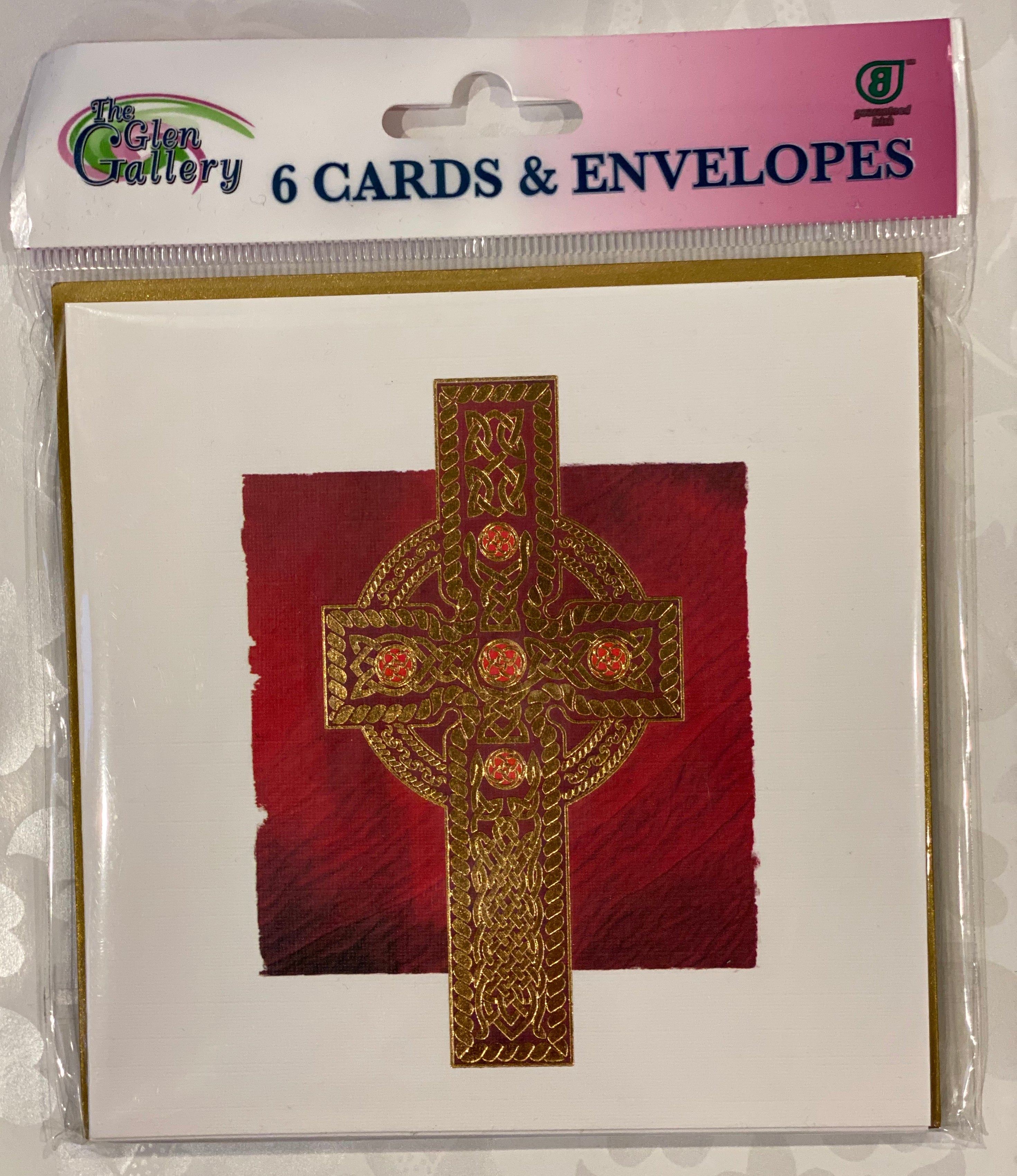 Cross of st. Patrick Blank cards set of 6