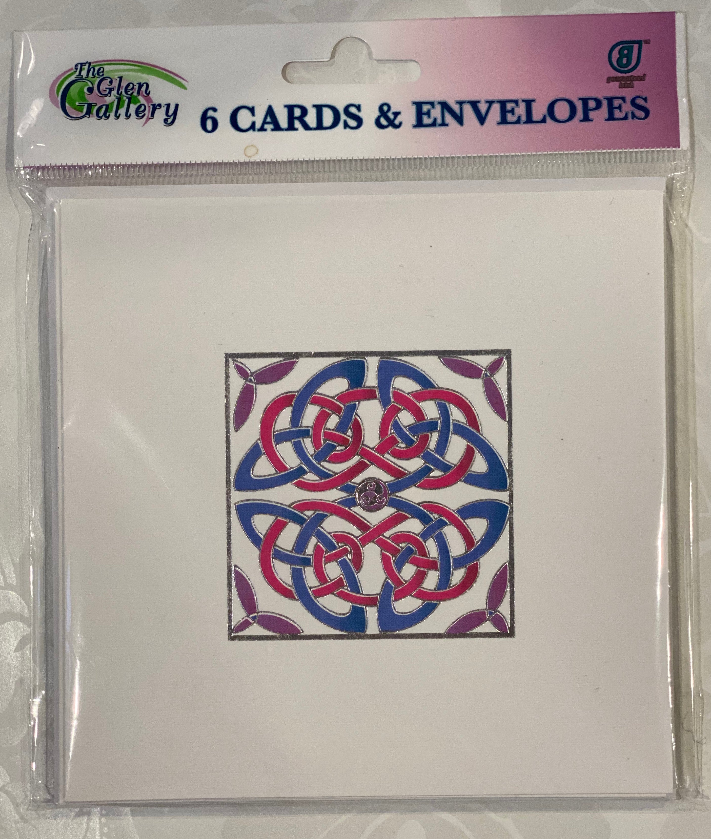 Celtic square Blank cards set of 6