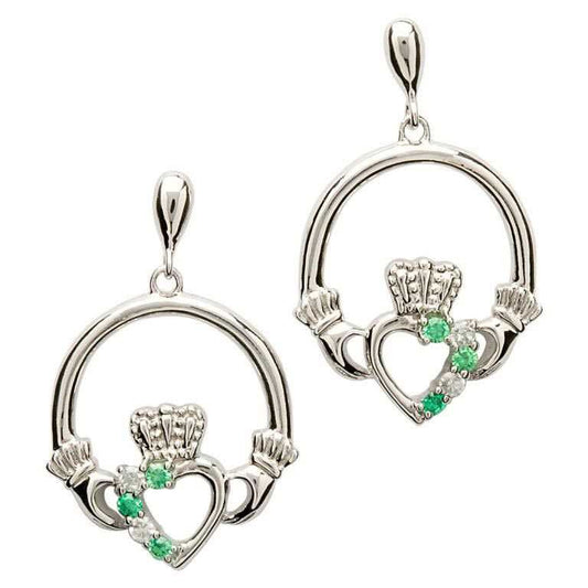 Claddagh Silver Earrings