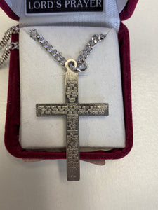 Lord’s Prayer cross 24” chain L9003