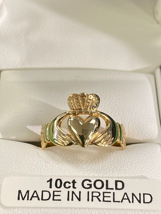 10K JZ Blackman classic claddagh ring 10CL379