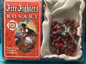 FireFighters rosary with prayer card