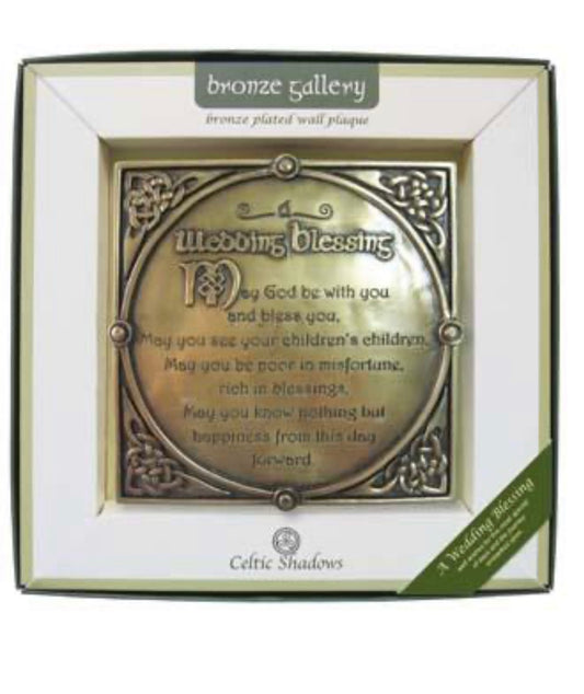 A Wedding Blessing Bronze Plaque