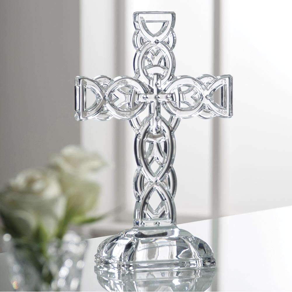 Celtic Cross 10.5" Galway crystal