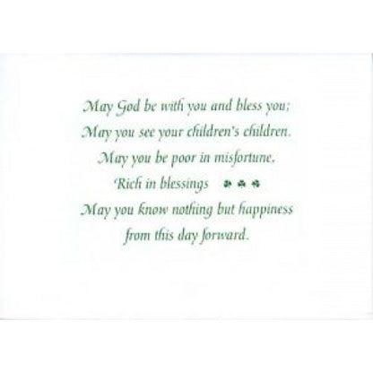 An Irish marriage blessing card