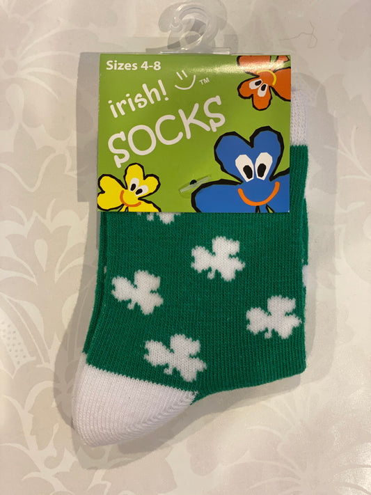 Toddler / kid shamrock socks T7434