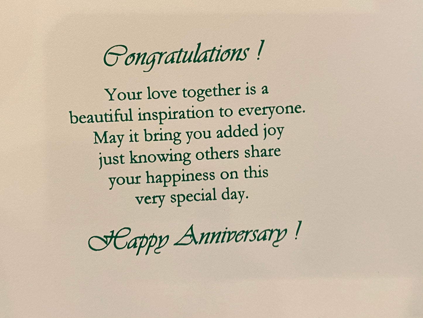 25th anniversary card