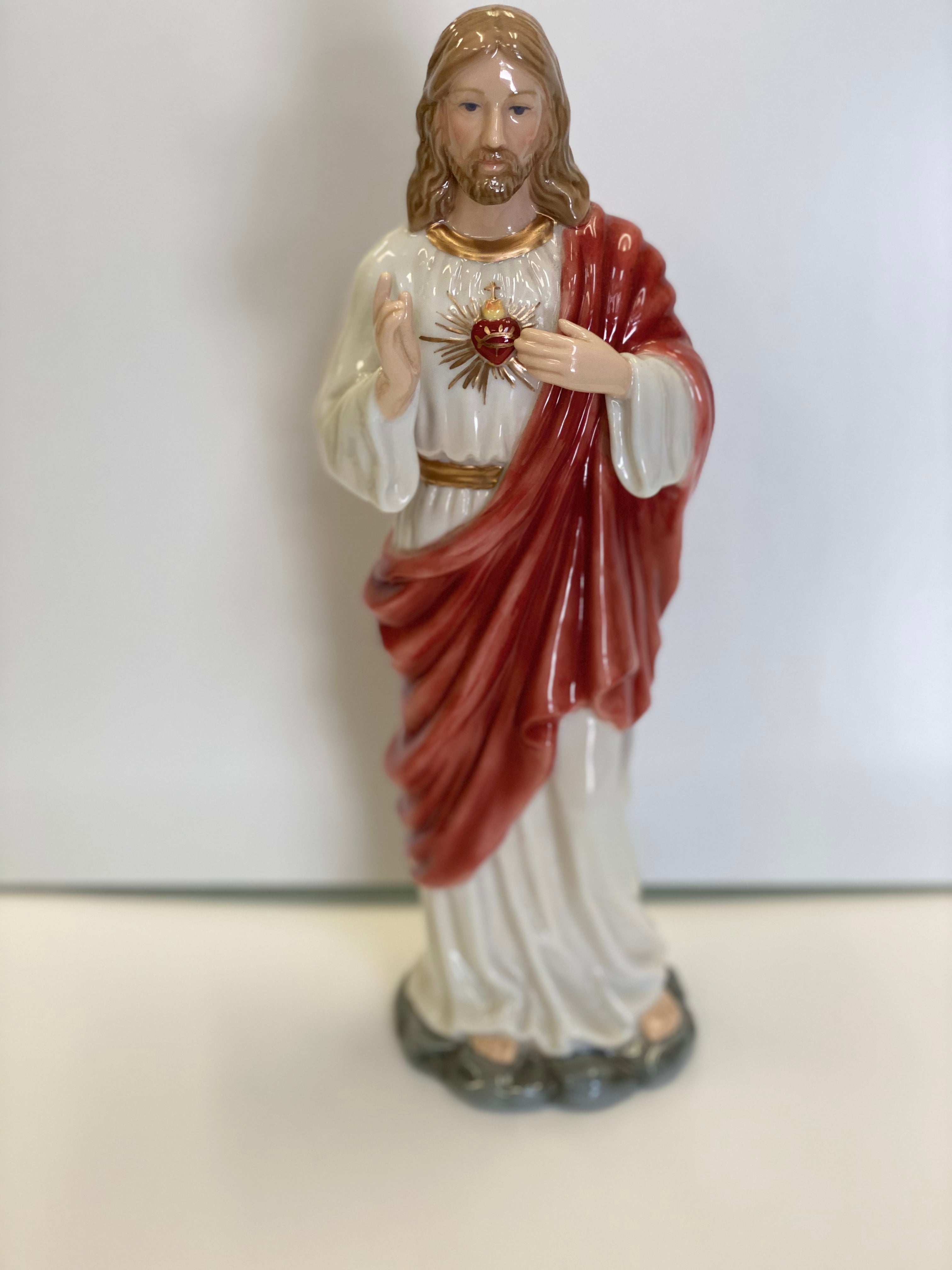 Sacred heart of Jesus 12” ceramic