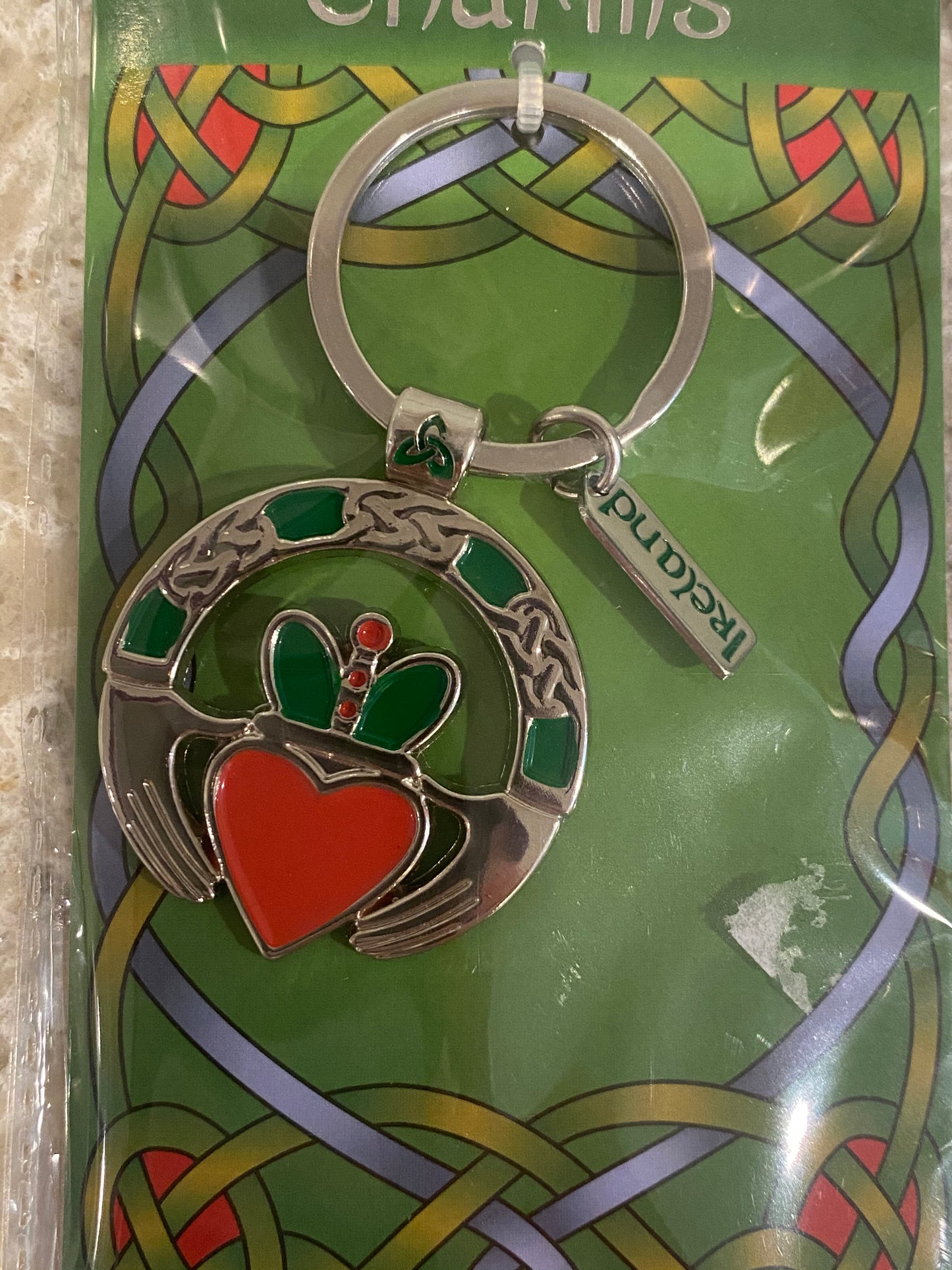 Claddagh ring keychain