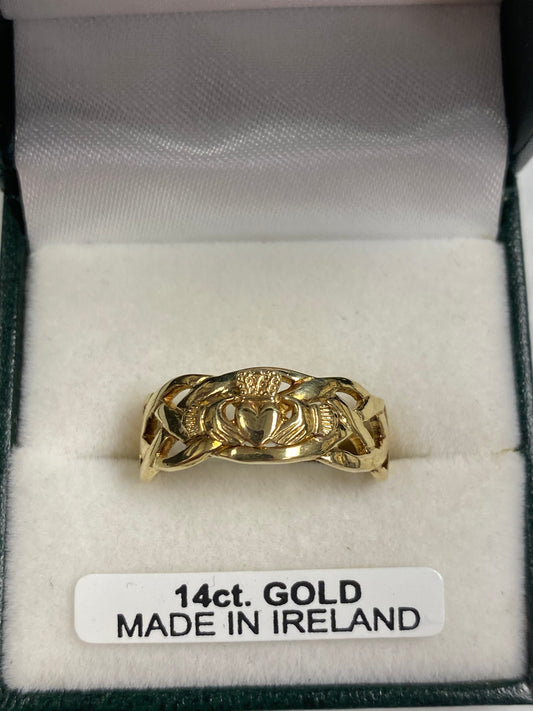 14K Gold Claddagh Ring