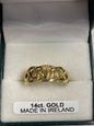 14K Gold Claddagh Ring