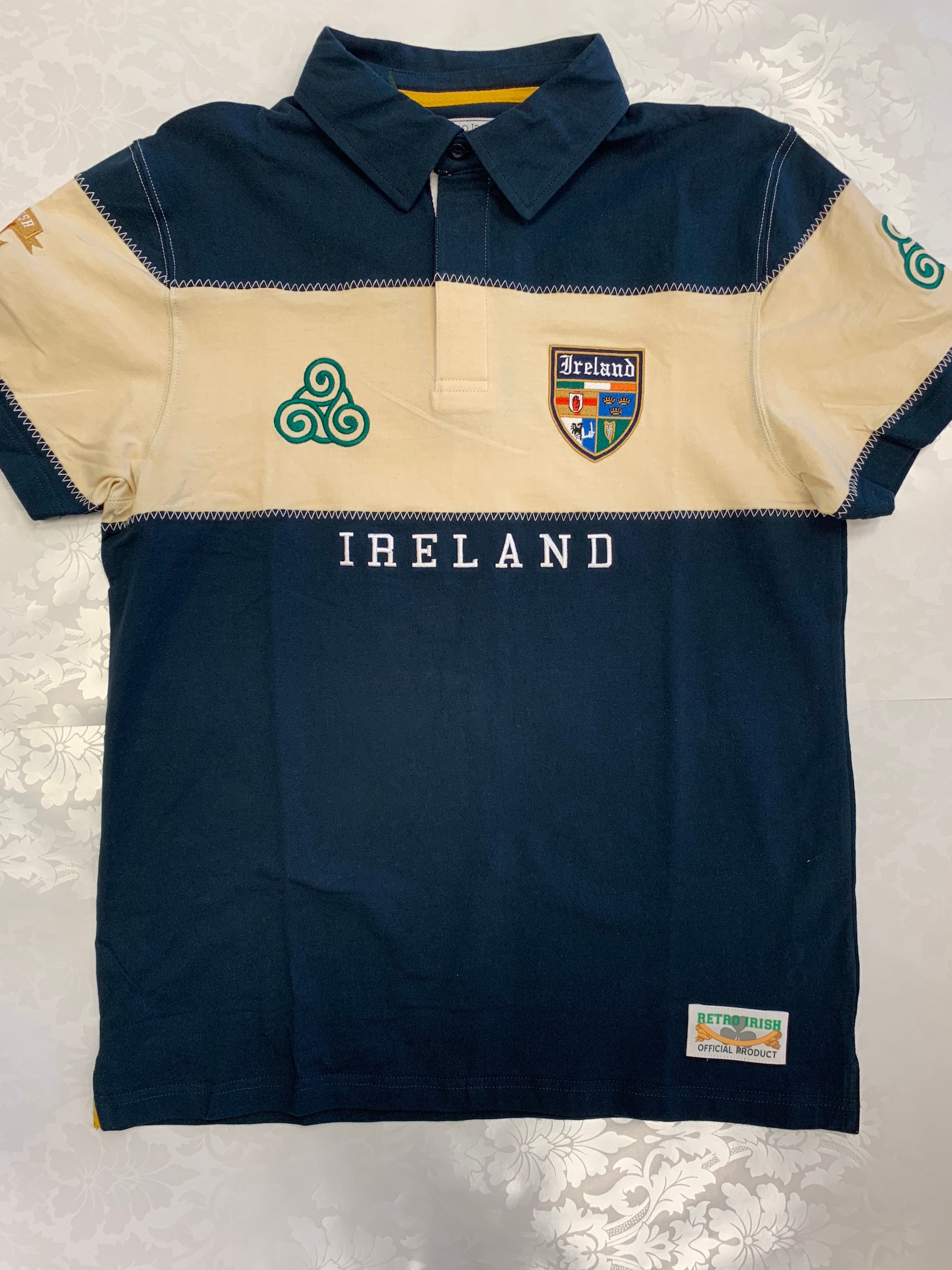 Retro Ireland short sleeve polo shirt