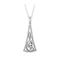 SILVER STYLIZED TRINITY KNOT PENDANT