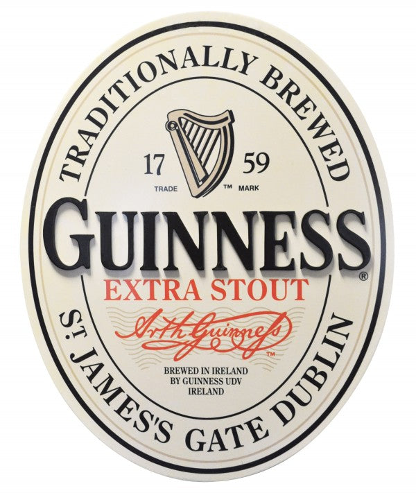Guinness® 3-D Oval Label Wallart