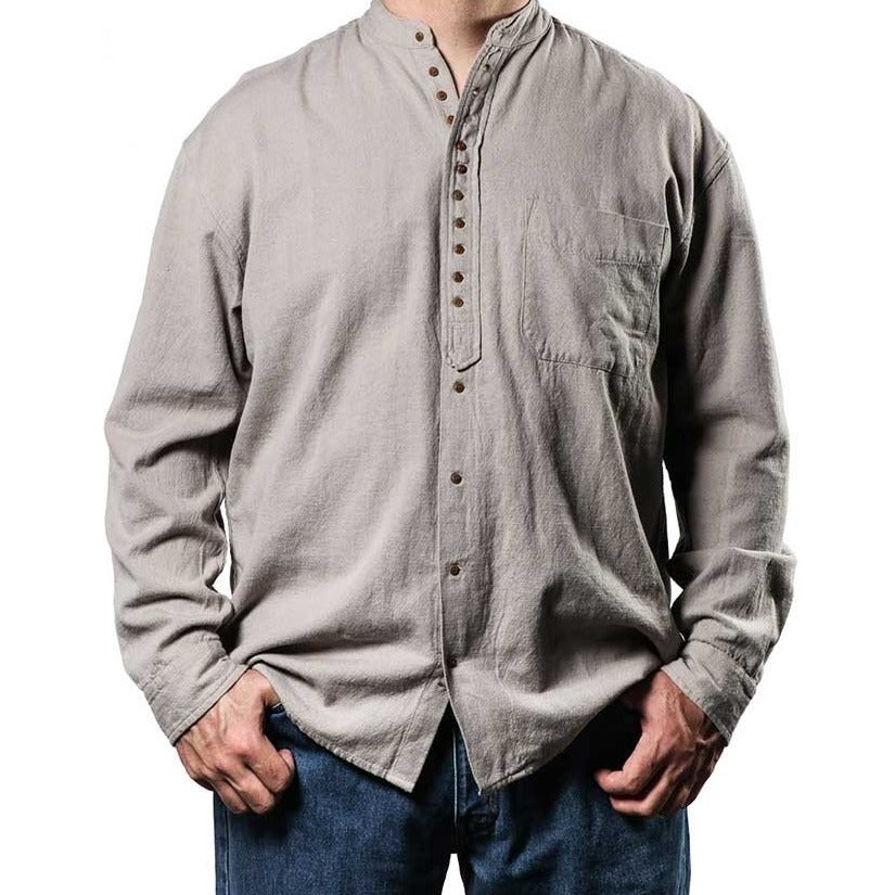 Civilian grandfather shirt EW13 grey