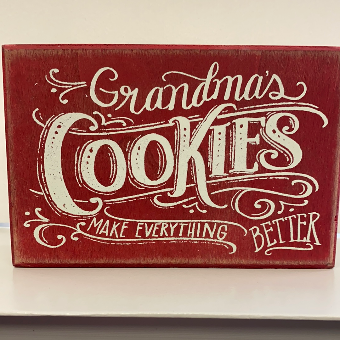 Grandmas Cookies Small Sign