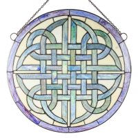 18” Round stained glass Window