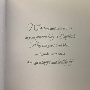 Baby’s baptism card