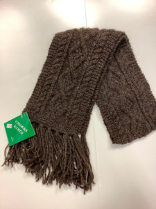 Brown Hand Knit Scarf