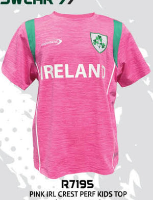 Pink Ireland Crest Kids Top R7195
