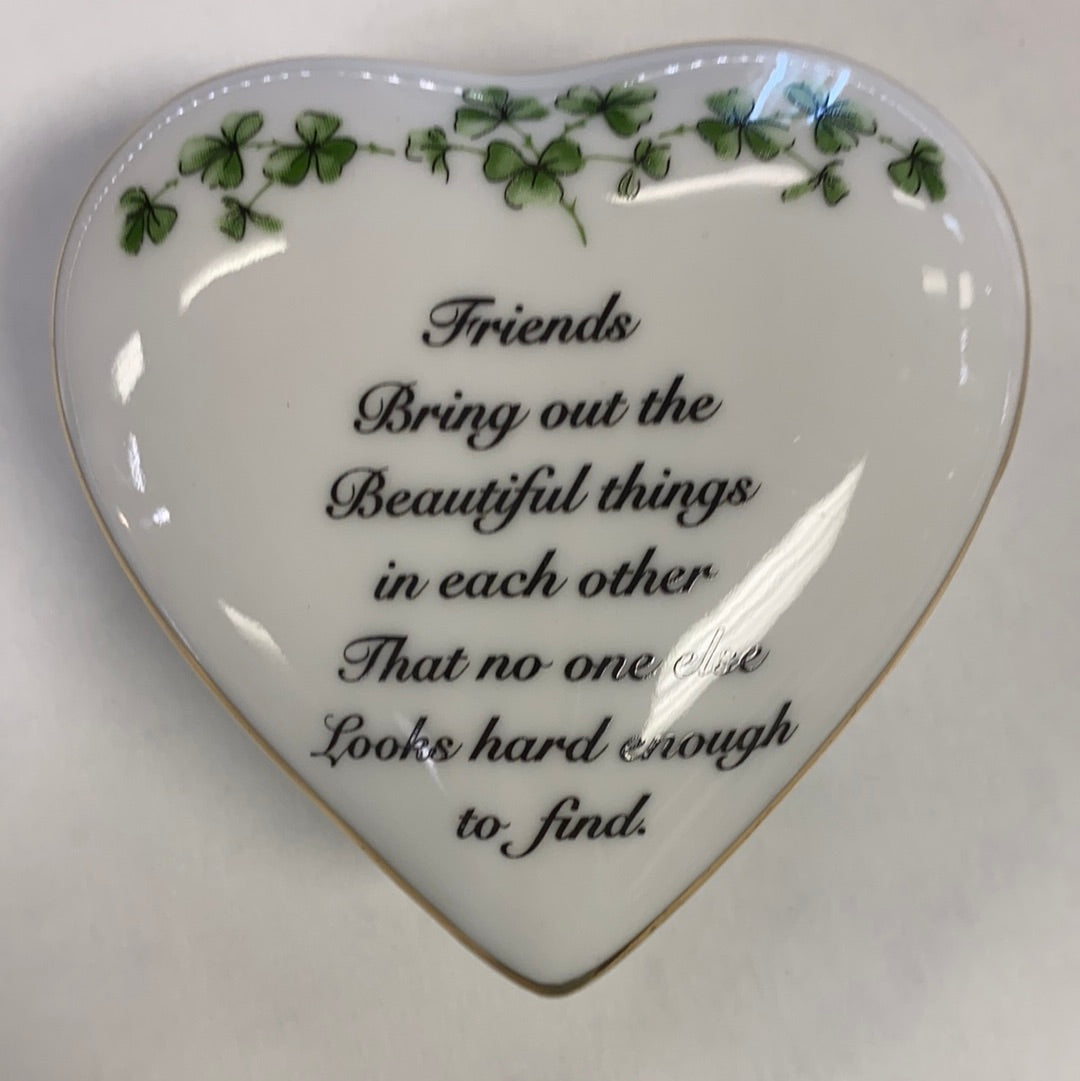 Friends Bring out the Beautiful things…..heart trinket box