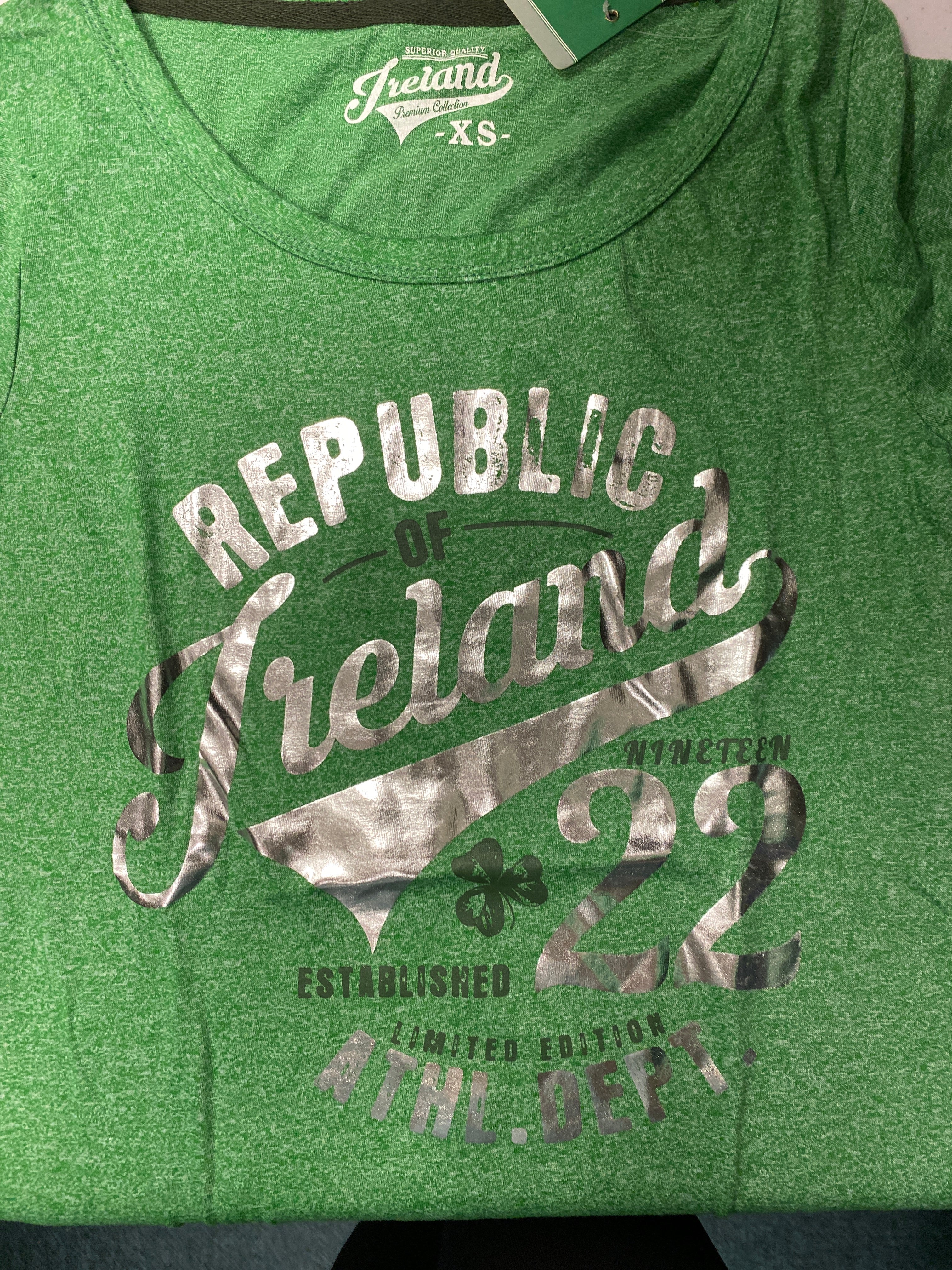 Green republic of Ireland shirt