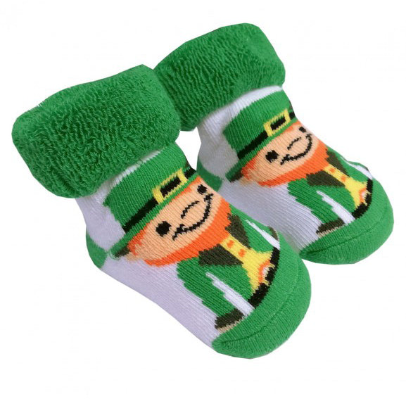 leprechaun baby socks T7446