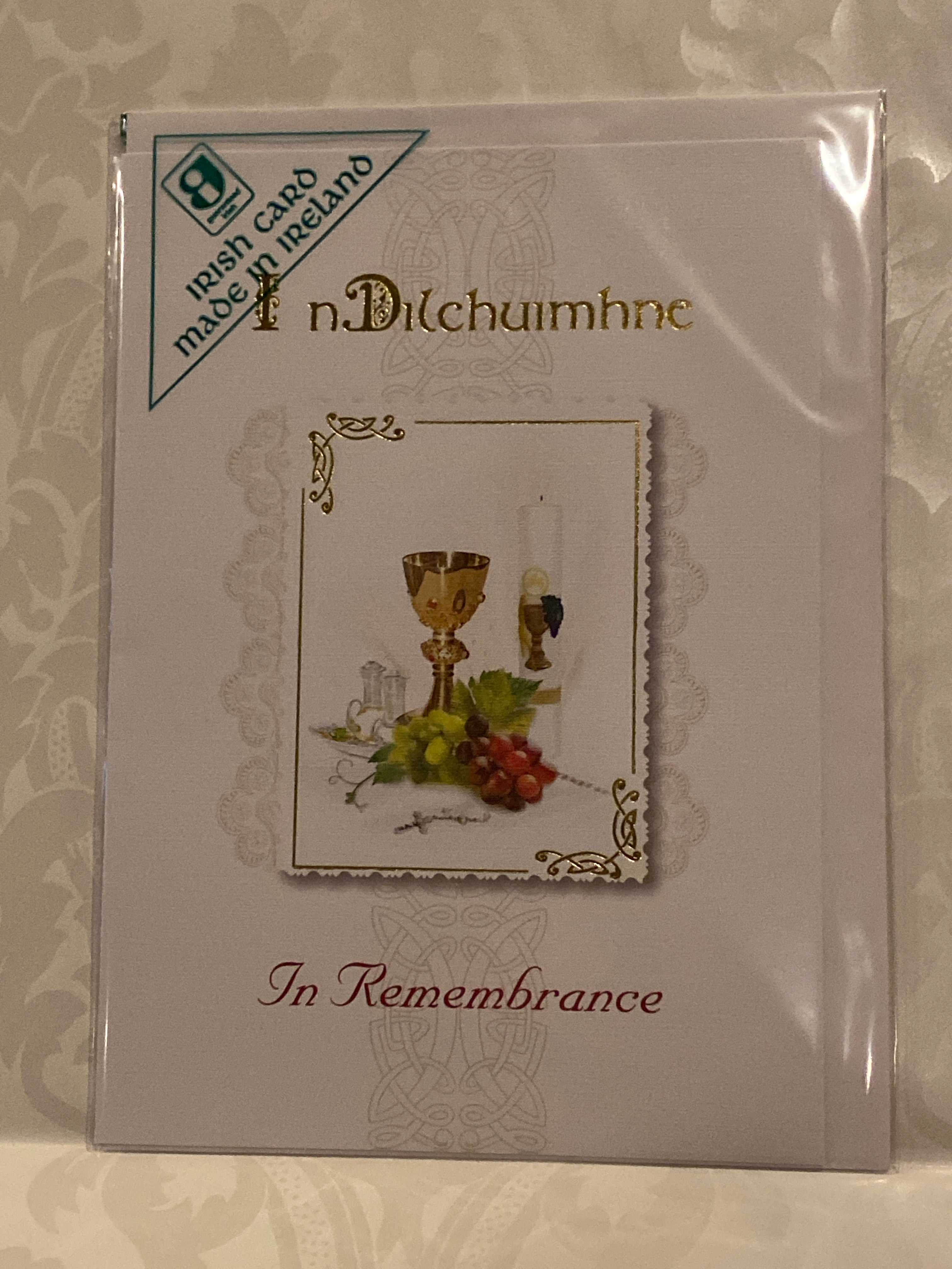 In remembrance card