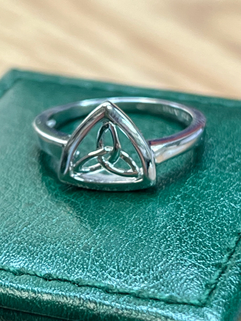 Sterling Silver Trinity Framed ring A3010