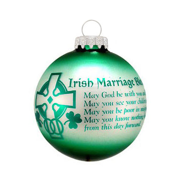 IRISH MARRIAGE BLESSING ORNAMENT