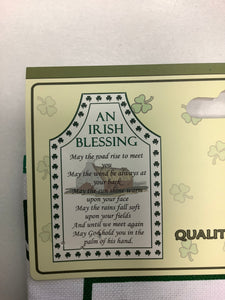 Irish blessing apron