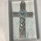 Boys pewter wall cross 6”.  73-62