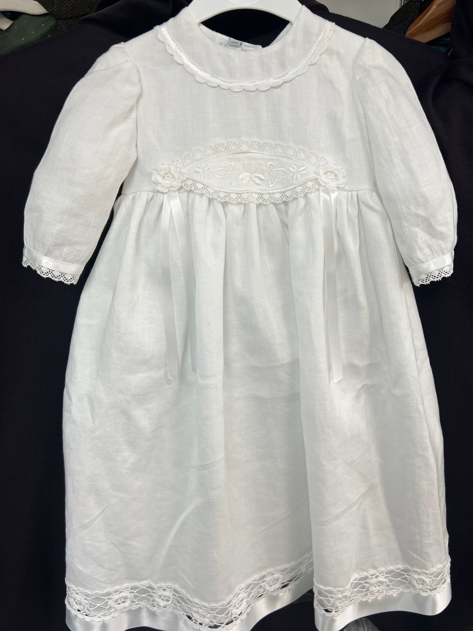 100% Irish Linen Christening Gown By Laura D Designs 1102 Kathleen's of Donegal 100% Irish Linen Christening Gown By Laura D Designs 1102 Kathleen's of Donegal